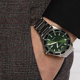 Buy Shop Emporio Armani Three Hand Green Dial Silver Steel Strap Watch For Men - AR11338 USA Online