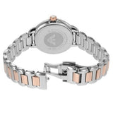 Buy Shop Emporio Armani Three Hand Quartz Mother of Pearl Dial Two Tone Steel Strap Watch For Women - AR11569 USA Online