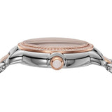Buy Shop Emporio Armani Three Hand Quartz Mother of Pearl Dial Two Tone Steel Strap Watch For Women - AR11569 USA Online