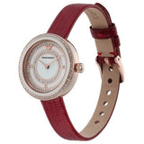 Buy Shop Emporio Armani Two-Hand Analog White Dial Red Leather Strap Watch For Women - AR11532 USA Online