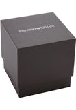 Buy Shop Emporio Armani Two Hand Crystals Silver Dial Black Leather Strap Watch for Women - AR11623 USA Online