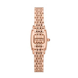 Buy Shop Emporio Armani Two Hand Diamonds Burgundy Dial Rose Gold Steel Strap Watch For Women - AR11488 USA Online