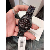 Buy Shop Emporio Armani Black Ceramic Dial Ceramic Strap Watch For Women - AR1401 USA Online