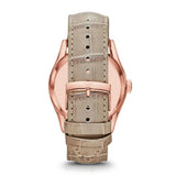 Buy Shop Emporio Armani Valente Analog Beige Dial Beige Leather Strap Watch For Men - AR1667 USA Online