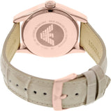 Buy Shop Emporio Armani Valente Analog Beige Dial Beige Leather Strap Watch For Men - AR1667 USA Online