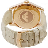 Buy Shop Emporio Armani Valente Analog Beige Dial Beige Leather Strap Watch For Men - AR1667 USA Online