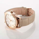 Buy Shop Emporio Armani Valente Analog Beige Dial Beige Leather Strap Watch For Men - AR1667 USA Online