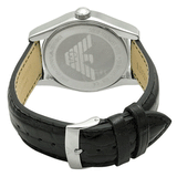 Buy Shop Emporio Armani Valente Black Dial Black Leather Strap Watch For Men - AR0643 USA Online