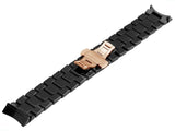 Buy Shop Emporio Armani Valente Ceramica Chronograph Black Dial Black Steel Strap Watch For Men - AR1410 USA Online