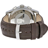 Buy Shop Emporio Armani Valente Chronograph Amber Dial Brown Leather Strap Watch For Men - AR1634 USA Online