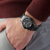 Buy Shop Emporio Armani Valente Chronograph Black Dial Black Ceramic Strap Watch For Men - AR1400 USA Online