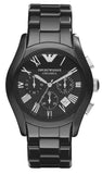 Buy Shop Emporio Armani Valente Chronograph Black Dial Black Ceramic Strap Watch For Men - AR1400 USA Online