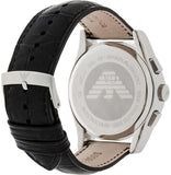 Buy Shop Emporio Armani Valente Chronograph Black Dial Black Leather Strap Watch For Men - AR1633 USA Online