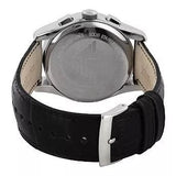 Buy Shop Emporio Armani Valente Chronograph Black Dial Black Leather Strap Watch For Men - AR1633 USA Online