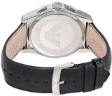 Buy Shop Emporio Armani Valente Chronograph Black Dial Black Leather Strap Watch For Men - AR1633 USA Online