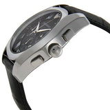 Buy Shop Emporio Armani Valente Chronograph Black Dial Black Leather Strap Watch For Men - AR1633 USA Online