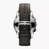 Buy Shop Emporio Armani Valente Chronograph Brown Dial Brown Leather Strap Watch For Men - AR1785 USA Online