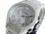 Buy Shop Emporio Armani Valente Chronograph Grey Dial Grey Steel Strap Watch For Men - AR1460 USA Online