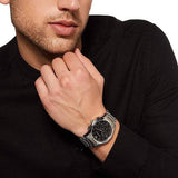 Buy Shop Emporio Armani Valente Chronograph Quartz Black Dial Silver Steel Strap Watch For Men - AR11083 USA Online