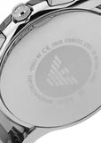Buy Shop Emporio Armani Valente Chronograph Quartz Black Dial Silver Steel Strap Watch For Men - AR11083 USA Online