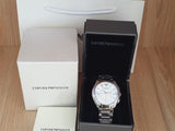 Buy Shop Emporio Armani Valente Chronograph Silver Dial Silver Steel Strap Watch For Men - AR11081 USA Online