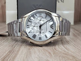 Buy Shop Emporio Armani Valente Chronograph Silver Dial Silver Steel Strap Watch For Men - AR11081 USA Online
