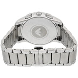Buy Shop Emporio Armani Valente Chronograph Silver Dial Silver Steel Strap Watch For Men - AR11081 USA Online