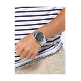 Buy Shop Emporio Armani Valente Quartz Black Dial Silver Steel Strap Watch For Men - AR11086 USA Online