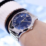 Buy Shop Emporio Armani Valente Quartz Blue Dial Silver Steel Strap Watch For Men - AR11085 USA Online