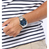 Buy Shop Emporio Armani Valente Quartz Blue Dial Silver Steel Strap Watch For Men - AR11085 USA Online