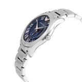 Buy Shop Emporio Armani Valente Quartz Blue Dial Silver Steel Strap Watch For Men - AR11085 USA Online