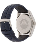 Buy Shop Emporio Armani Valente Quartz Silver Dial Grey Leather Strap Watch For Men - AR1666 USA Online