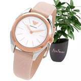 Buy Shop Emporio Armani Valeria Quartz White Dial Beige Leather Strap Watch For Women - AR11031 USA Online