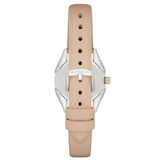 Buy Shop Emporio Armani Valeria Quartz White Dial Beige Leather Strap Watch For Women - AR11031 USA Online
