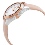 Buy Shop Emporio Armani Valeria Quartz White Dial Beige Leather Strap Watch For Women - AR11031 USA Online