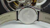 Buy Shop Emporio Armani Velente Black Dial Black Leather Strap Watch For Women - AR0644 USA Online