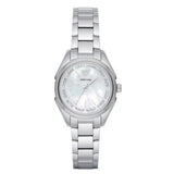 Buy Shop Emporio Armani Valeria Quartz Mother of Pearl Dial Silver Steel Strap Watch For Women - AR11030 USA Online