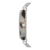 Buy Shop Emporio Armani White Dial Light Blue Leather Strap Watch For Women - AR11002 USA Online