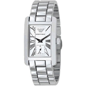 Buy Shop Emporio Armani White Dial Silver Stainless Steel Watch For Women - AR0146 USA Online