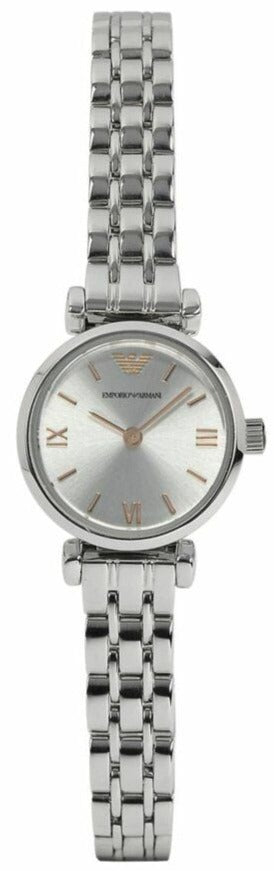 Buy Shop Emporio Armani Gianni T Bar Quartz Silver Dial Silver Steel Strap Watch For Women - AR1935 USA Online