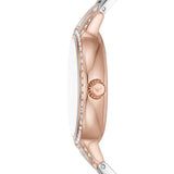 Buy Shop Emporio Armani Cleo Mother of Pearl Dial Two Tone Steel Strap Watch For Women - AR11499 USA Online