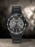 Buy Shop Emporio Armani World Explorer Black Dial Black Steel Strap Watch for Men - AR11398 USA Online