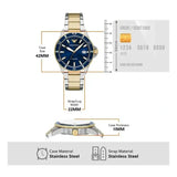 Buy Shop Emporio Armani World Explorer Blue Dial Two Tone Steel Strap Watch for Men - AR11682 USA Online