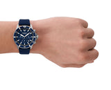 Buy Shop Emporio Armani World Explorer Chronograph Blue Dial Blue Nylon Strap Watch for Men - AR11588 USA Online