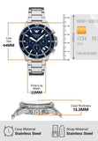 Buy Shop Emporio Armani World Explorer Chronograph Blue Dial Silver Steel Strap Watch for Men - AR11681 USA Online