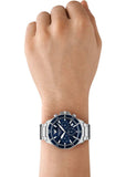 Buy Shop Emporio Armani World Explorer Chronograph Blue Dial Silver Steel Strap Watch for Men - AR11681 USA Online