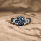 Buy Shop Emporio Armani World Explorer Chronograph Blue Dial Silver Steel Strap Watch for Men - AR11681 USA Online