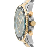 Buy Shop Emporio Armani World Explorer Chronograph Blue Dial Two Tone Steel Strap Watch for Men - AR11740 USA Online
