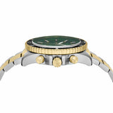 Buy Shop Emporio Armani World Explorer Chronograph Green Dial Two Tone Steel Strap Watch for Men - AR11695 USA Online
