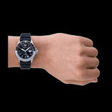Buy Shop Emporio Armani World Explorer GMT Blue Dial Blue Rubber Strap Watch for Men - AR11592 USA Online